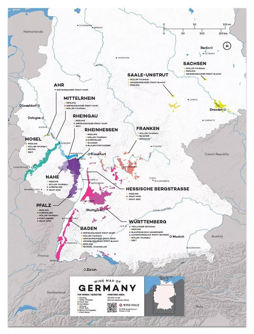 14个国家,27张经典产区地图,都在这里了!_葡萄酒相关
